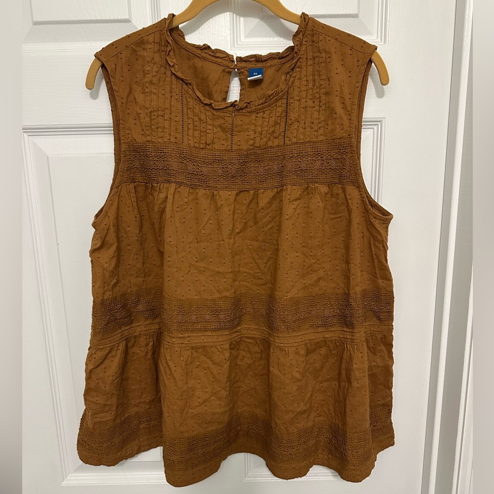 Old Navy Women's Brown Sleeveless Blouse